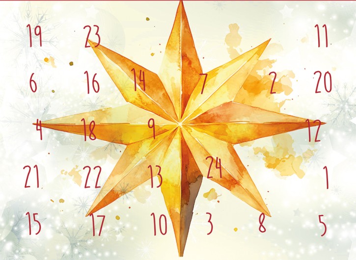 Adventskalenderkarte - 24 Tage Achtsamkeit
