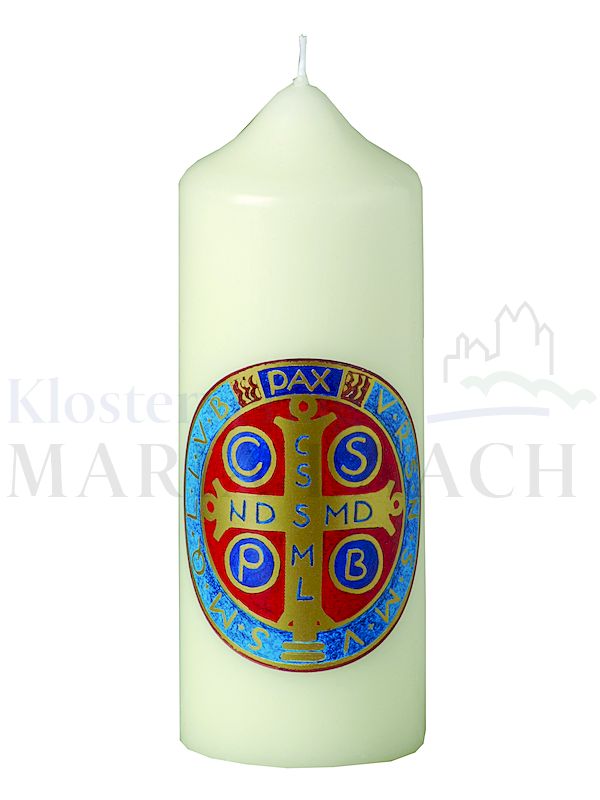 870510Kerze-Benedictuskreuz