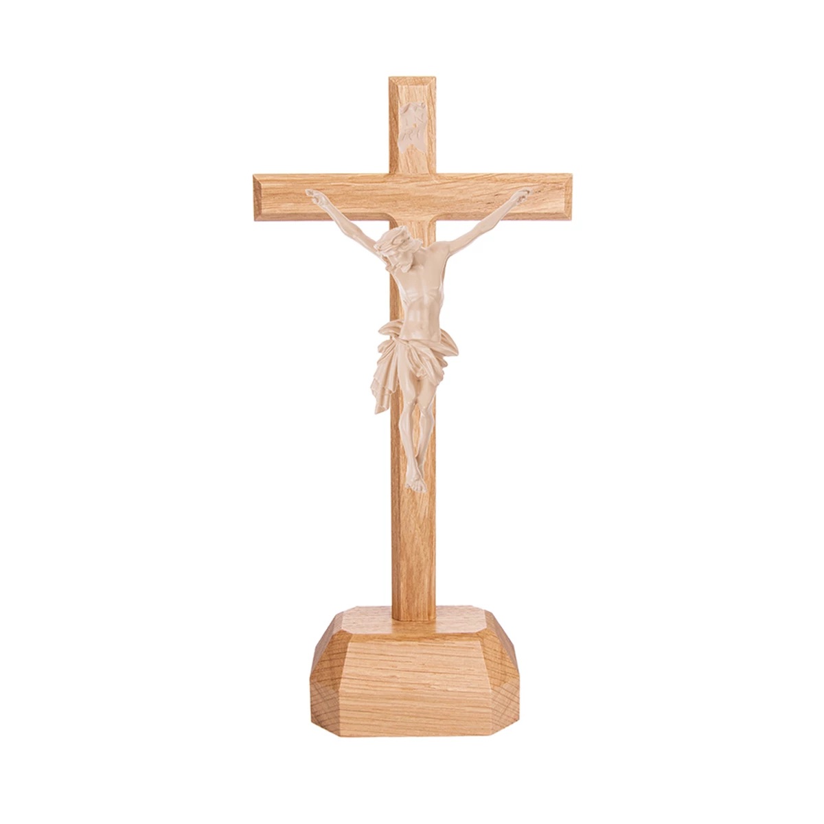 stehkreuz-rustikal-eiche-romalith-holzton-22cm