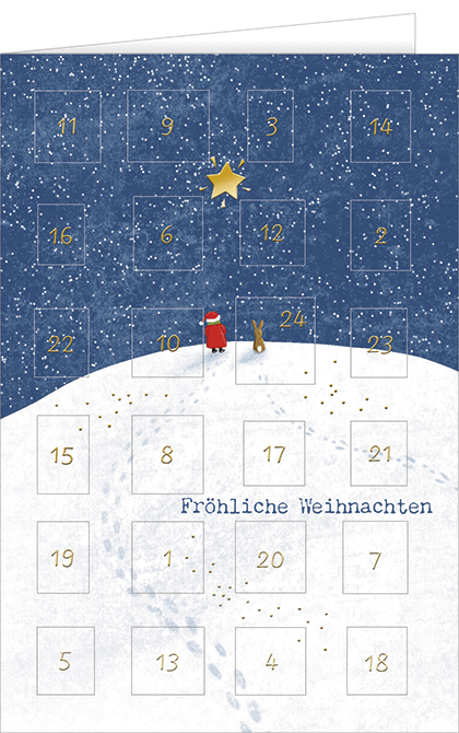 21-10018Adventskalenderkarte Horizont