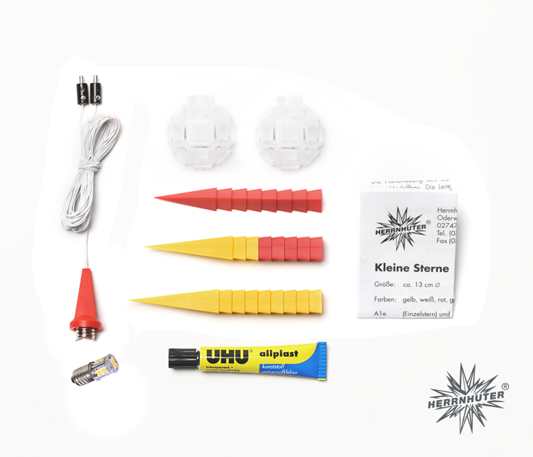 Herrnhuter Sterne - A1b gelb/rot