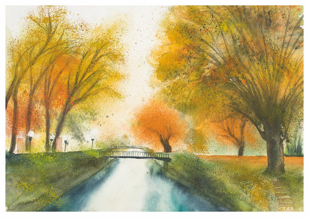 Dieter Hecht Brücke im Park