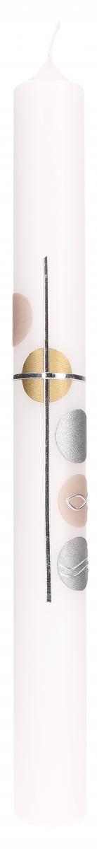 TaufkerzeWachsmotiv_Farbkreise_silber