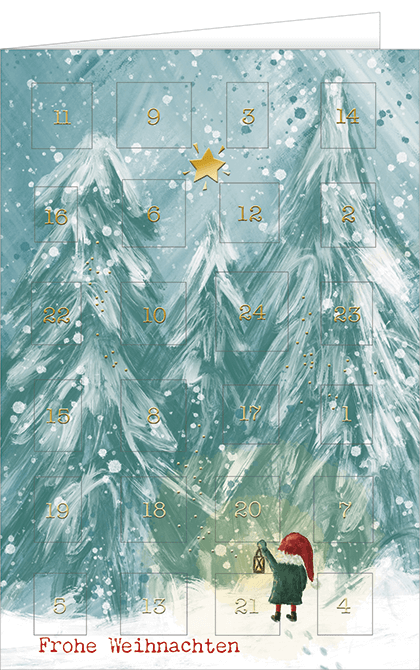 21-10017Adventskalenderkarte-Frohe Weihnachten