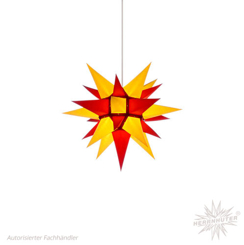 Herrnhuter Sterne - Papier i4 gelb/rot