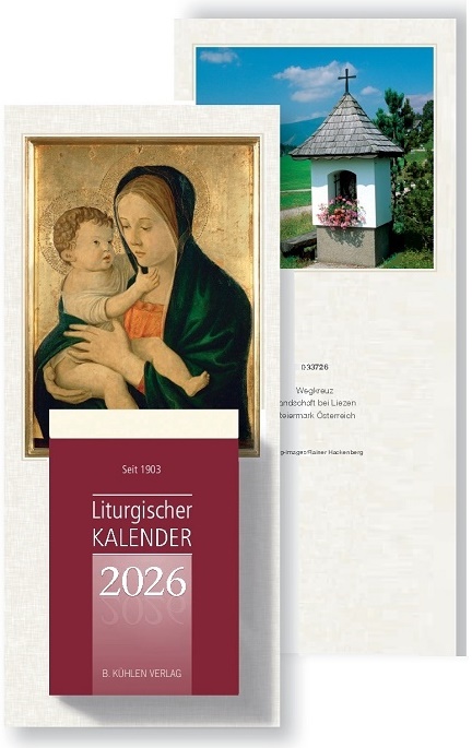 Liturgischer Kalender Großdruck mit Rückwand