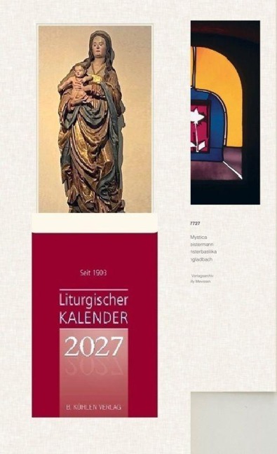Liturgischer Kalender Großdruck mit Rückwand