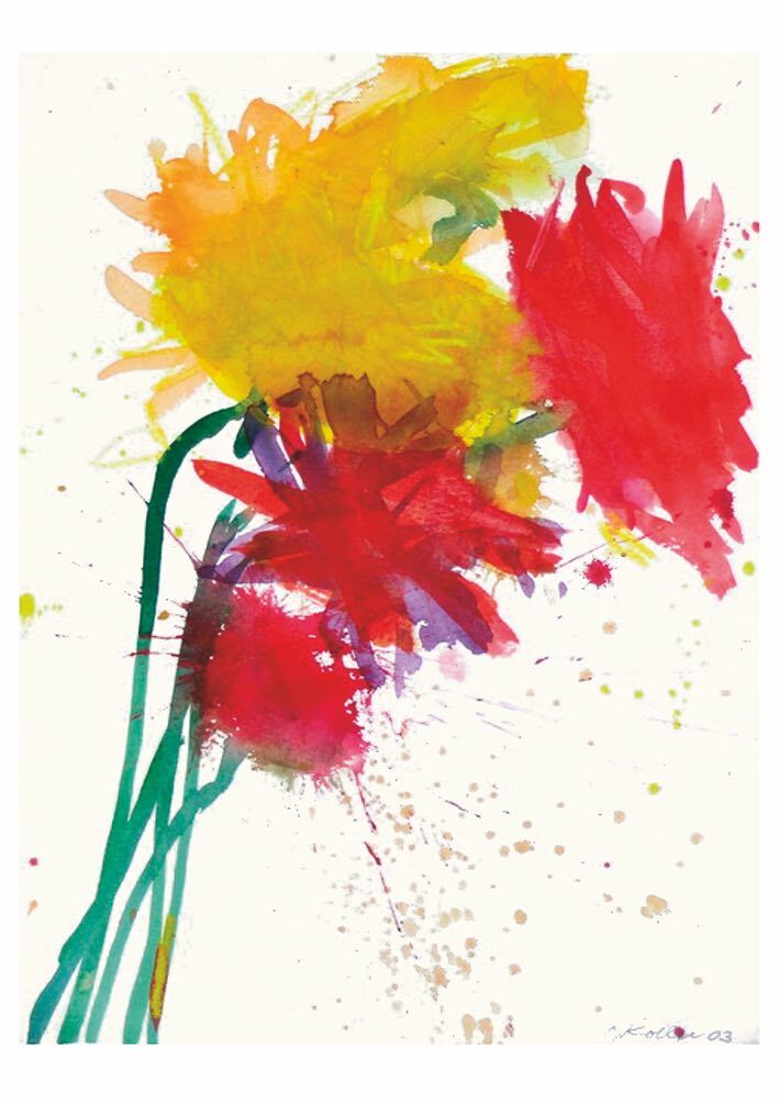 8316_Gelbe und rote Blumen