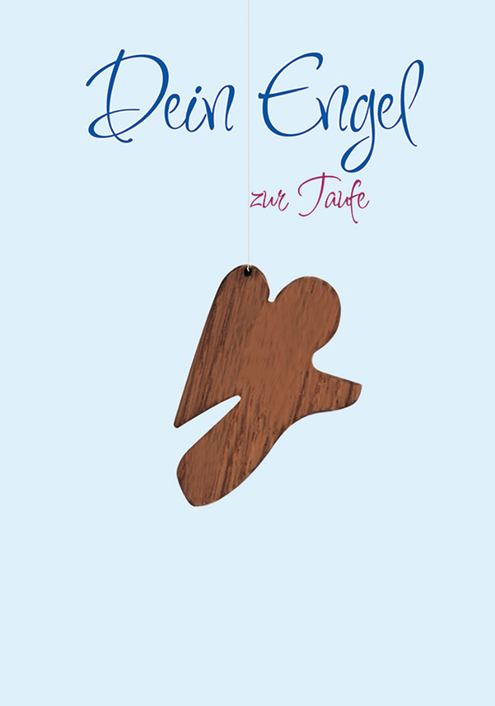 Dein Engel zur Taufe - blau
