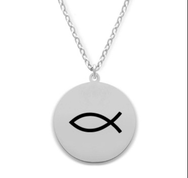 Kette-Fisch-silberfarben