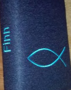 Hülle Filz Fisch-Name