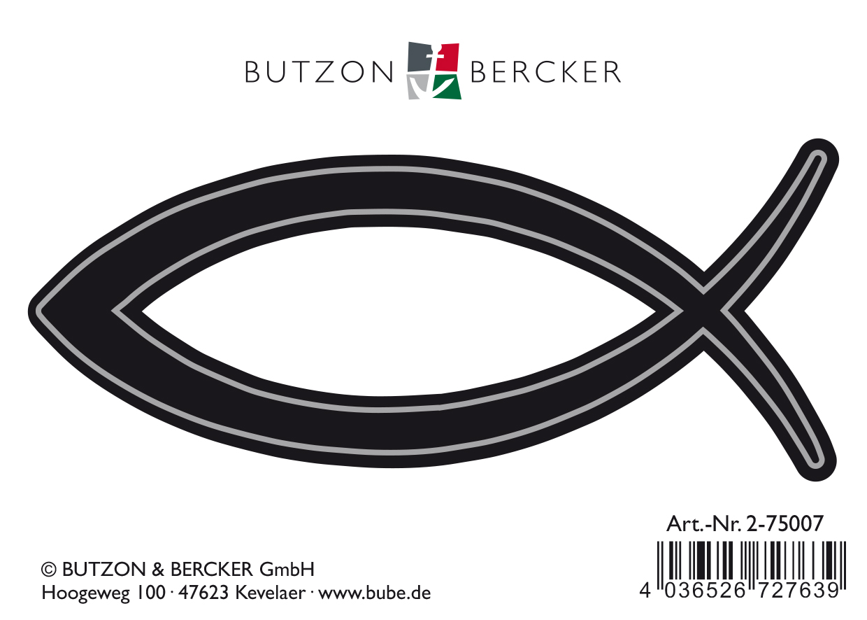 AutoaufkleberFisch-schwarz_2-75007