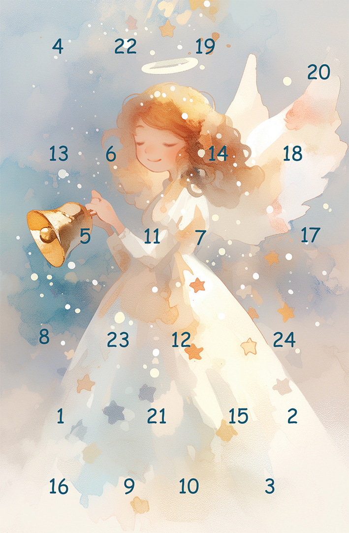 Adventskalenderkarte - Adventsgrüße mit Bildern