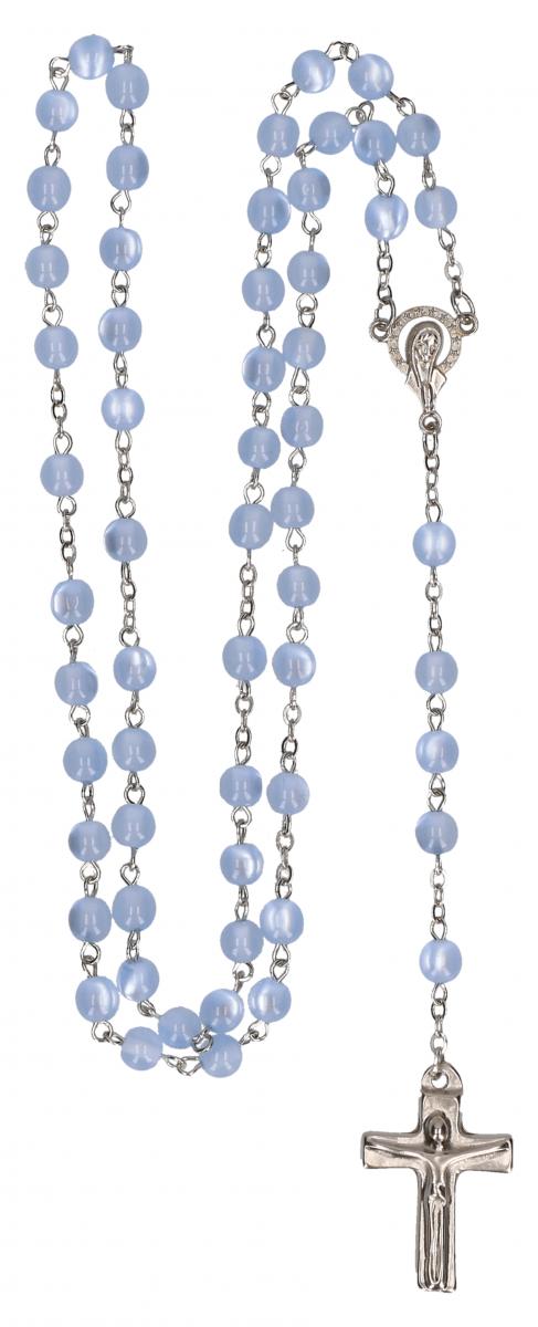 Rosenkranz-hellblaue-Glasperle