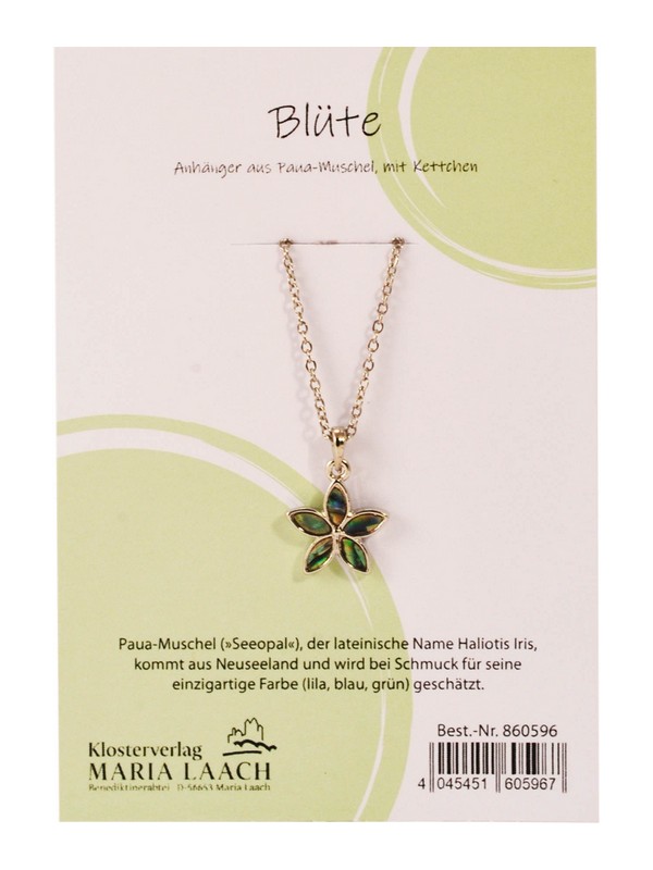 Halsanhänger Blüte Paua Muschel
