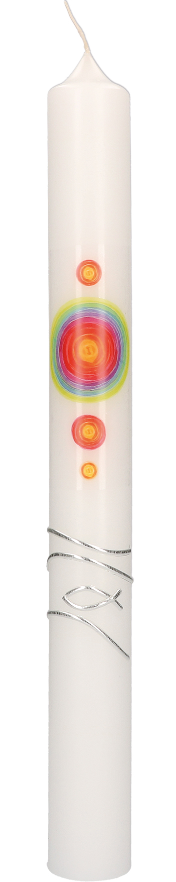 Taufkerze 400x40 mm Druck- und Wachsmotiv