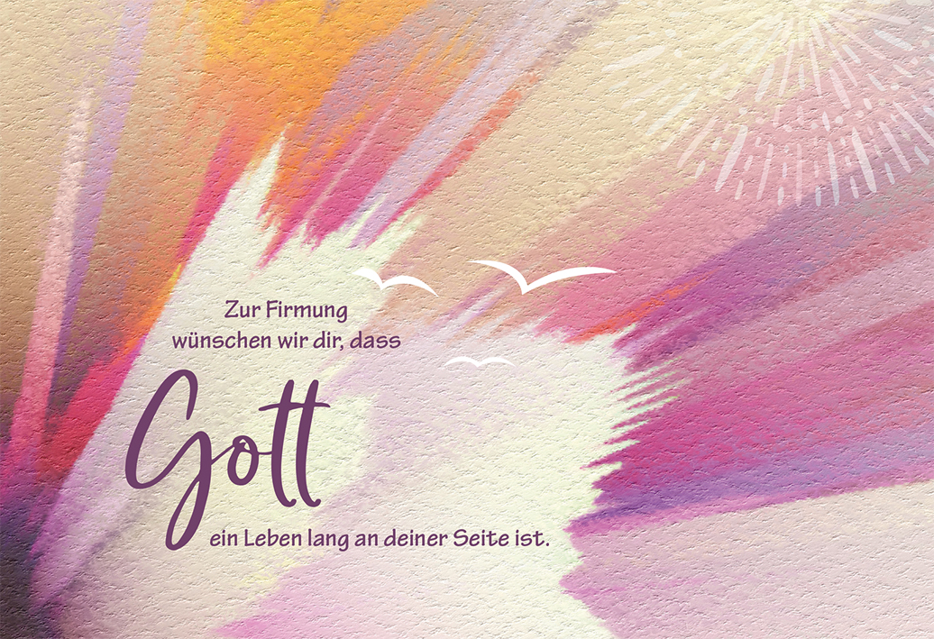 Glückwunschkarte - Zur Firmung wünschen wir dir...4036526776071