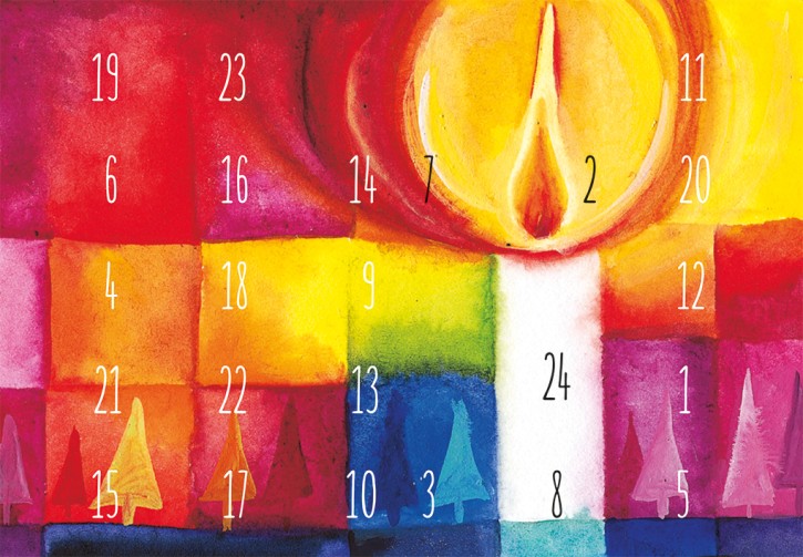 Adventskalenderkarte - Adventsgrüße mit Bildern 2